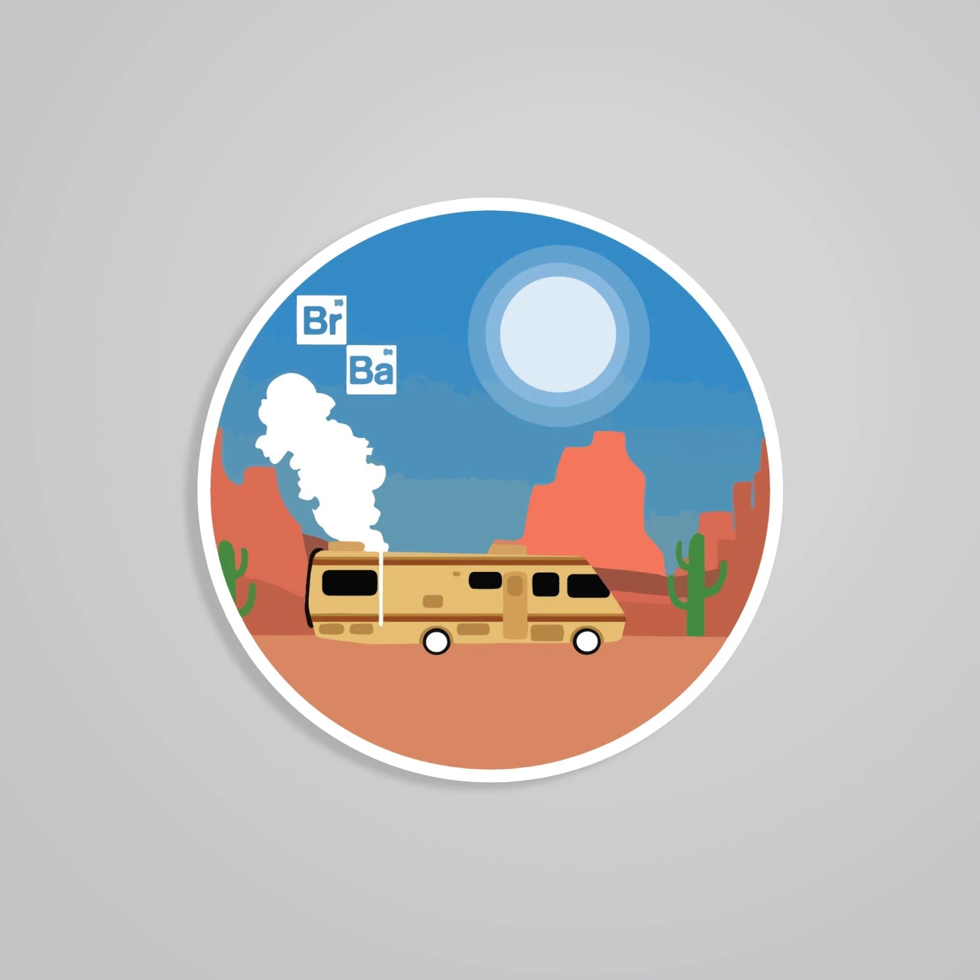 Breaking Bad Minimalist RV TV Shows Stickers