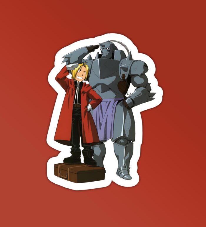 Brothers Of Steel Fullmetal Alchemist Laptop Mobile Stickers
