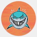 Bruce Shark Attack Classic Round Sticker