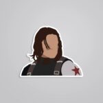 Bucky Minimalist Movies Stickers