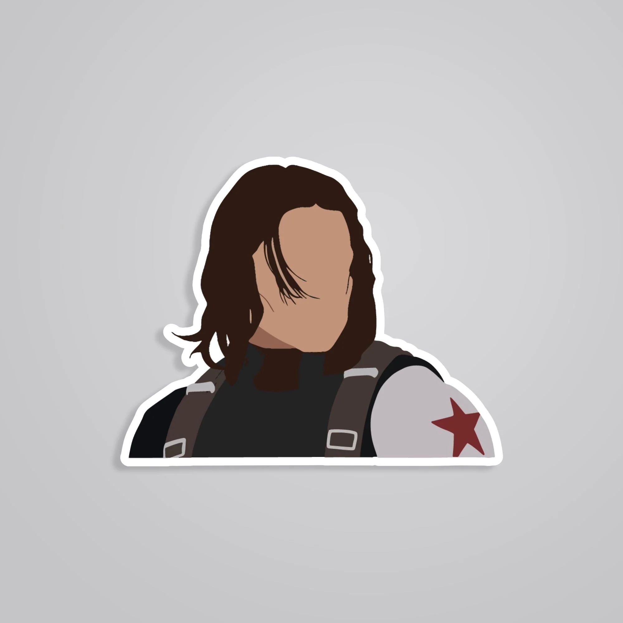 Bucky Minimalist Movies Stickers