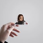 Bucky Minimalist Movies Stickers