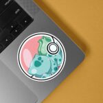 Bulbasaur In Nature Ball Anime Stickers
