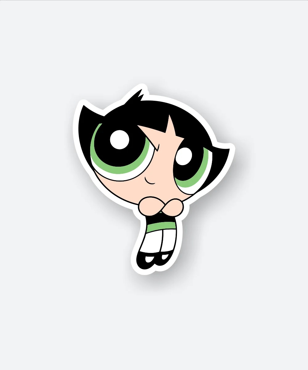 Buttercup Smirking Sticker