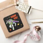 Buzz Lightyear Birthday Thank You Square Sticker
