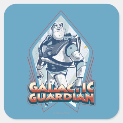 Buzz Lightyear Gallactic Guardian Square Sticker