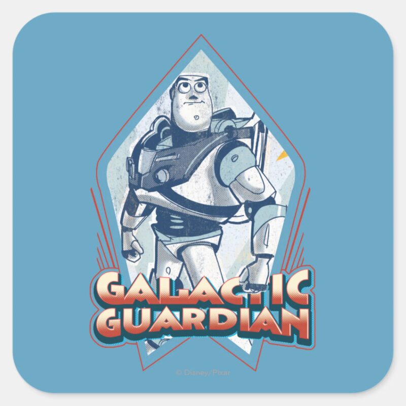 Buzz Lightyear Gallactic Guardian Square Sticker