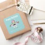 Buzz Lightyear A Gift From Birthday Square Sticker