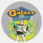 Buzz Lightyear The Galaxy Needs A Hero Classic Round Sticker