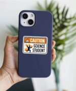 CAUTION Science Student Sticker