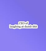 CEO Of Laughing At Dumb Shit