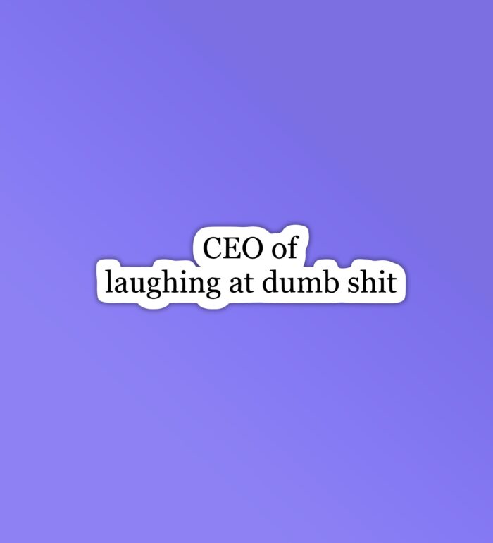 CEO Of Laughing At Dumb Shit