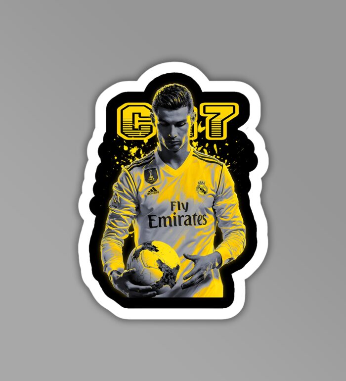 CR7 Football Sticker