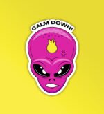 Calm Down Sticker