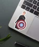 Captain America With Shield Sticker