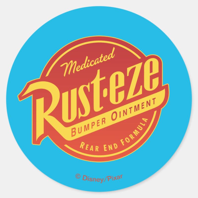 Cars 3 Rust Eze Logo Classic Round Sticker