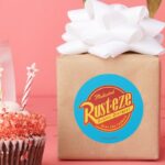 Cars 3 Rust Eze Logo Classic Round Sticker