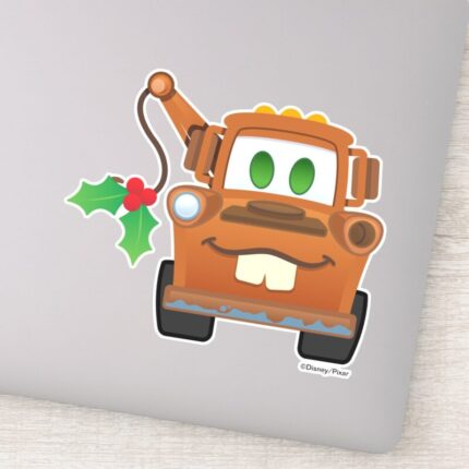 Cars Christmas Mater Tow Truck Sticker