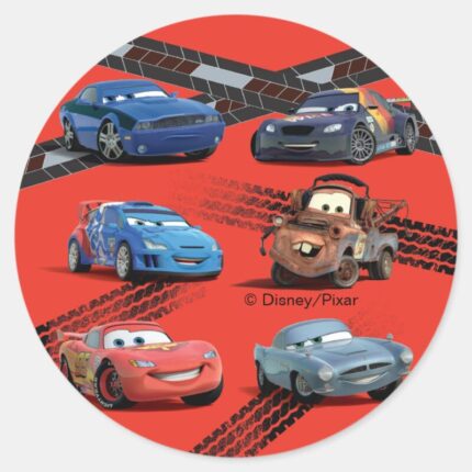 Cars Classic Round Sticker