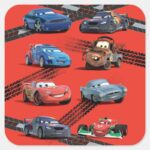 Cars Square Sticker