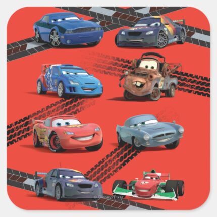 Cars Square Sticker