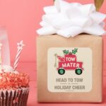 Cars Head To Tow Holiday Cheer Square Sticker