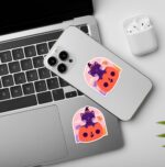 Cat In A Pumpkin Halloween   Laptop And Mobile Sticker