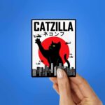 Catzilla Sticker