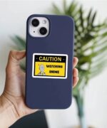 Caution Watching Anime Saitama Sticker