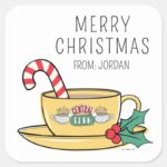 Central Perk Holiday Mug Christmas Gift Tag