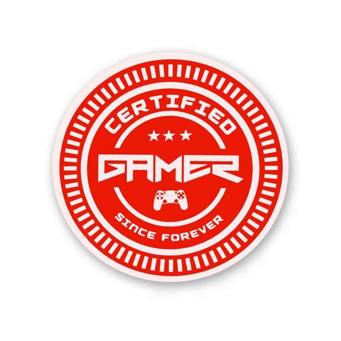 Certified Gamer Sticker