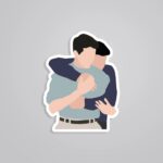 Chandler Joey Hug TV Shows Stickers