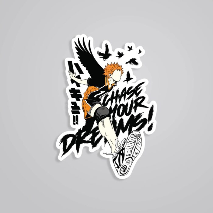 Chase Your Dreams Hinata Anime Stickers