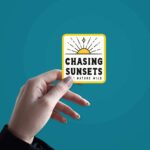 Chasing Sunset Sticker
