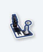 Chess Pawn Scared Sticker