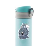 Chibi Alphonse With Cat Anime Stickers