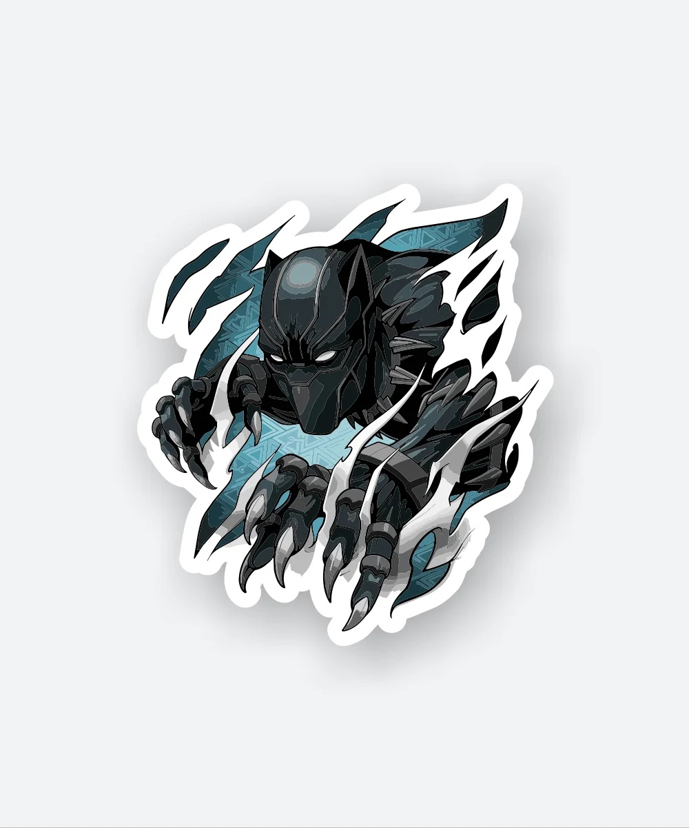 Chibi Black Panther Sticker