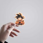 Chibi Goku Pumpkin Edition Anime Stickers