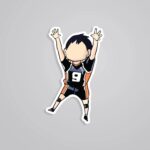 Chibi Kageyama Jumping Anime Stickers