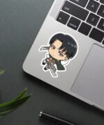 Chibi Levi Attacking Sticker
