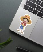 Chibi Luffy Eating Sticker