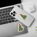 Christmas Tree Laptop Mobile Stickers