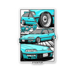 Civic Nouva Blue Sticker