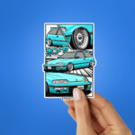 Civic Nouva Blue Sticker