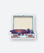 Classic Record Player Sticker