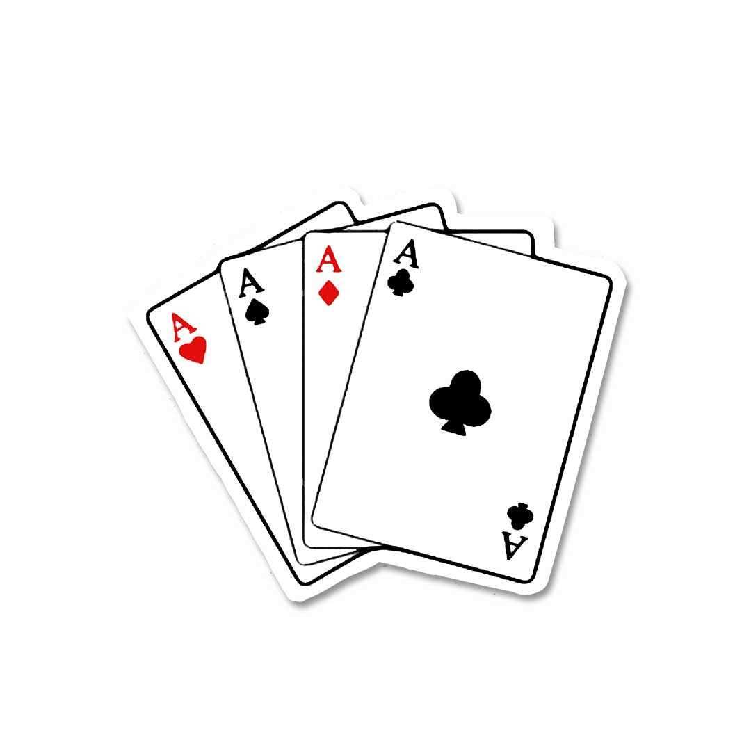 Clubs Card Sticker