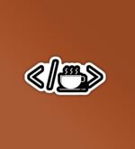 Code Coffee Programmer Coding Sticker