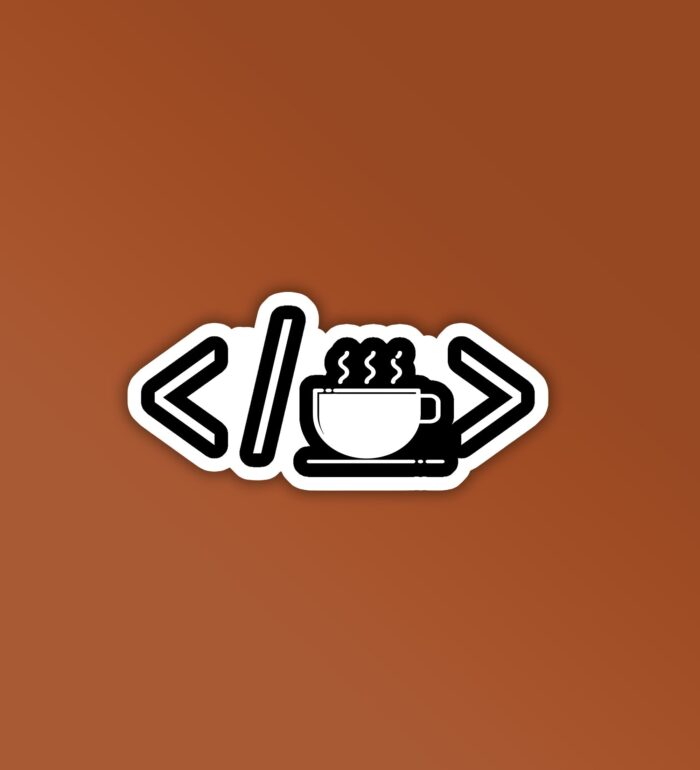 Code Coffee Programmer Coding Sticker