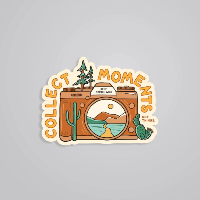 Collect Moments Not Things Travels Stickers