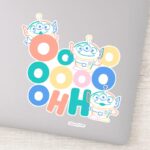 Colorful Toy Story Aliens Sticker
